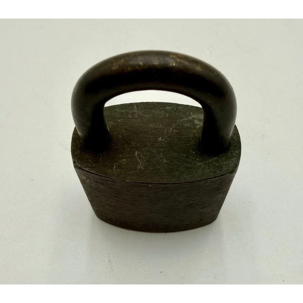 Vintage Waterbury US‎ Military Style Brass Padlock with 2 Keys S322 Heavy Duty